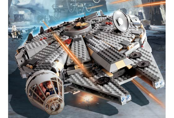 LEGO 4504 Millennium Falcon (Redesign), Blue box