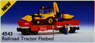 LEGO 4543 Railroad Tractor Flatbed