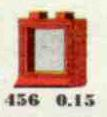 LEGO 456-2 1 x 2 x 2 Window, Red or White