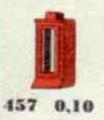 LEGO 457 1 x 1 x 2 Window, Red or White