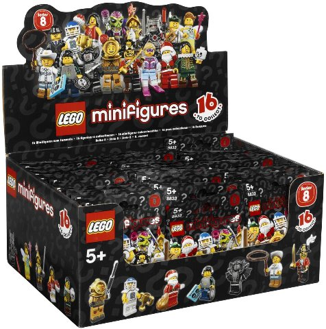 LEGO 4648593 Minifigure, Series 8 (Box of 60)