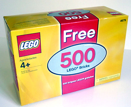 LEGO 4679b-2 Free 500 LEGO Bricks
