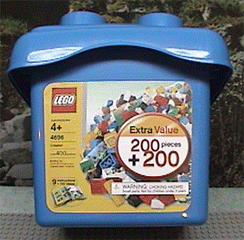 LEGO 4696 Extra Value Bucket 200 pieces + 200