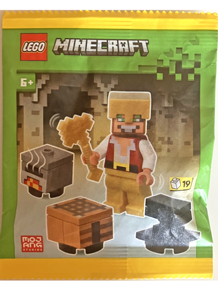 LEGO 472506 Gold Hunter with Crafting Table, Furnace and Anvil paper bag