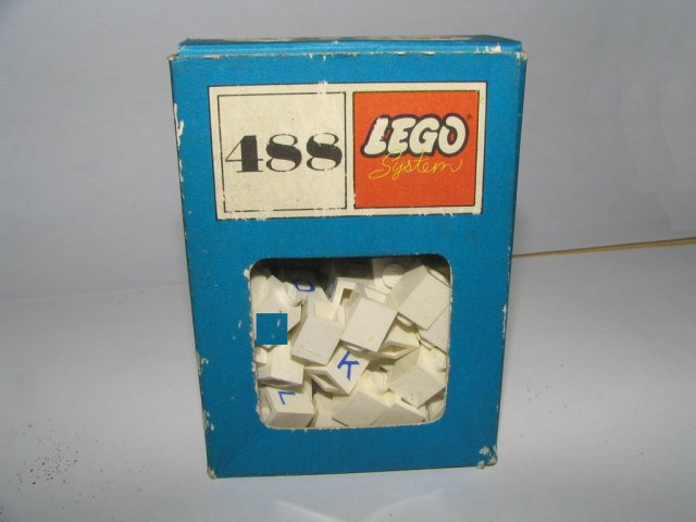 LEGO 488 1 x 1 Bricks with Letters (System)
