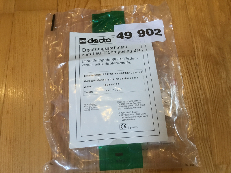 LEGO 49902 Ergänzungssortiment zum LEGO Composing Set (Supplementary Assortment for LEGO Composing Set 9550)