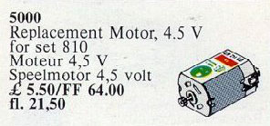 LEGO 5000 Replacement 4.5V Motor
