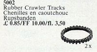 LEGO 5002 Rubber Chain Tracks