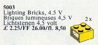LEGO 5003 Light Bricks, 4.5V