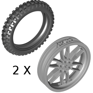 LEGO 5003107 Large Tires with Hubs
