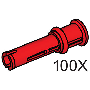 LEGO 5003161 2M Friction Snaps with Cross Hole - Red
