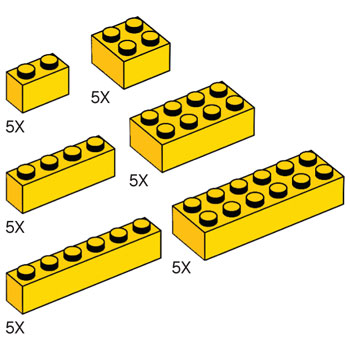 LEGO 5003171 Misc Yellow Brick Pack