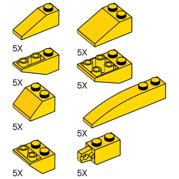 LEGO 5003172 Specialty Yellow Brick Pack