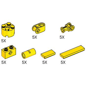 LEGO 5003179 Simple Machines Yellow Assortment Pack