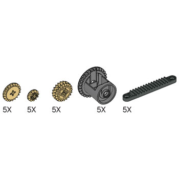LEGO 5003190 Simple and Motorized Mechanisms Misc Gear Assortment Pack