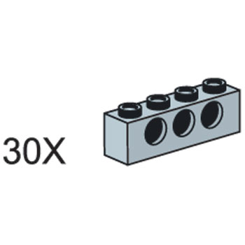 LEGO 5003207 1x4 Gray Technic Bricks