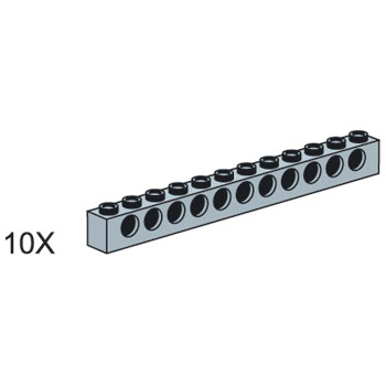 LEGO 5003211 1x12 Gray Technic Bricks