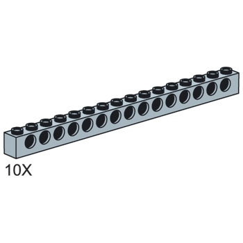 LEGO 5003212 1x16 Gray Technic Bricks