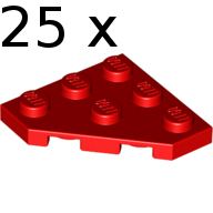 LEGO 5003215 3 x 3 Plates - Red