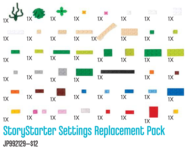 LEGO 5003229-2 StoryStarter Settings Replacement Pack (48 element version)
