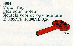 LEGO 5004 Keys for Windup Motor