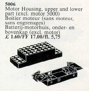 LEGO 5006 Replacement 2-Piece Battery Motor Housing