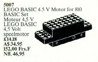 LEGO 5007 Basic Motor 4.5V