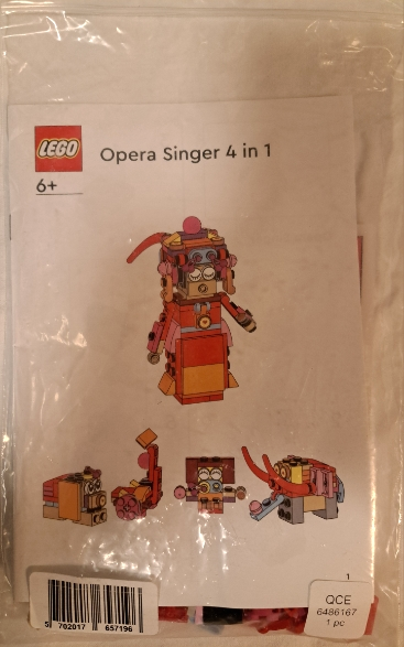 LEGO 5008063 LEGO Brand Store Exclusive Build - Opera Singer 4 in 1