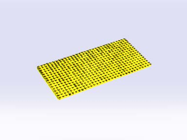 LEGO 5009 Building Plate 16 x 32, Yellow