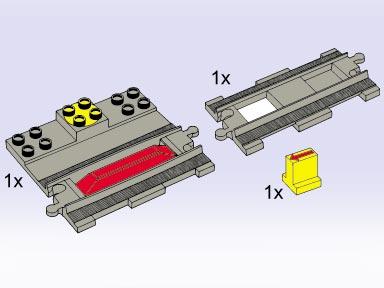 LEGO 5027 Start / Stop Rail, Straight Rail