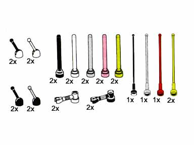 LEGO 5043 Mini Antennas, Control Sticks and Antennas