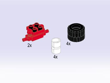LEGO 5046 Hub, Tire and Wheel Suspension