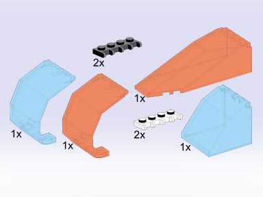 LEGO 5049 Transparent Windows and Bricks