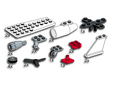 LEGO 5050 Plane Accessories