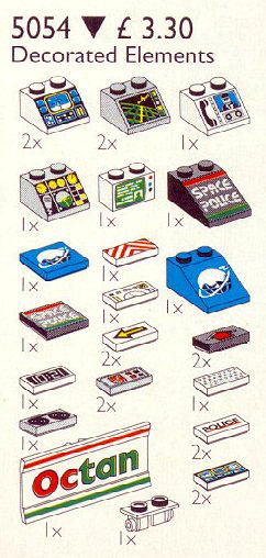 LEGO 5054 Decorated Elements
