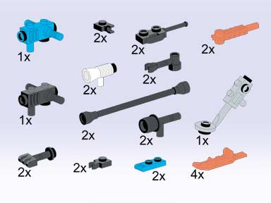 LEGO 5057 Space Accessories