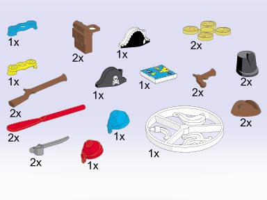 LEGO 5058 Pirate Accessories