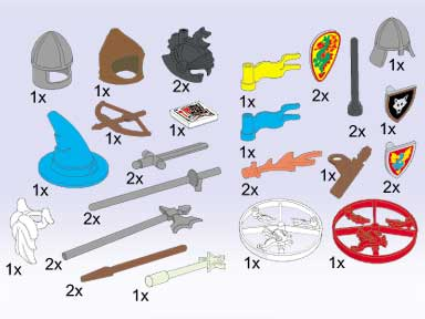 LEGO 5059 Castle Equipment