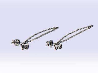 LEGO 5061 Connector Leads, 75cm and 25cm