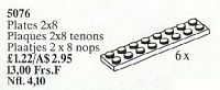 LEGO 5076 Plates 2 x 8