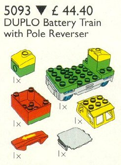 LEGO 5093 Battery Train with Polarity Switch
