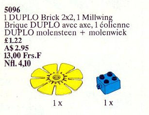 LEGO 5096 Brick 2 x 2, Millwing