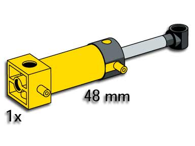 LEGO 5108 Pneumatic Cylinder, 48mm