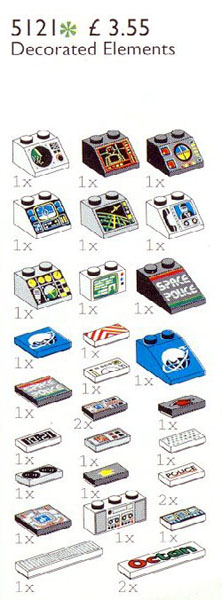 LEGO 5121 Decorated Elements