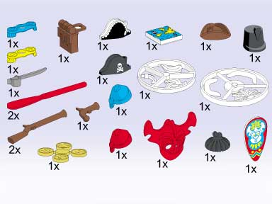 LEGO 5122 Pirate Accessories