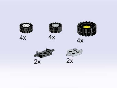 LEGO 5124 Wheels and Bearings