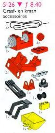 LEGO 5126 Crane and Digger Accessories