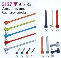 LEGO 5127 Antennas and Control Sticks