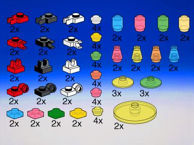 LEGO 5128 Transparent Plates, Bricks, Toolholders