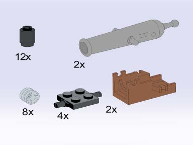 LEGO 5134 Cannons and Wheels